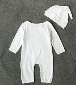 Baby Kid boy girl Halloween Ghost Party Costume Romper Bodysuit outfit Beanie