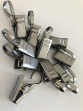 AU 10x Small Stainless Steel Metal Curtain Hanging Clips Claws with Hook Clamps
