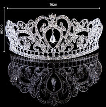 Women Rhinestone Crystal Wedding Bride Royal Party Hair Headband Crown Tiara