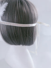 Women Girl Kids White Crystal Feather Prom Hair Head Band Headband Fascinator