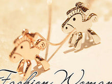 Women Girls Lady Gold Plated Horse Pony Chain Necklace