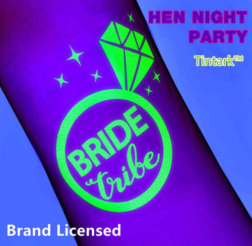 Hen's night Tintark Team Bride to be wedding Party Bachelorette body tattoo