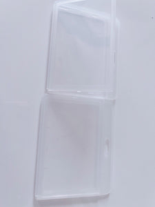 2 AU Clear Opal Credit Name Swipe Card Security badge ID Lanyard Holder Case