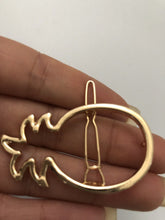 NEW Women Girl BOHO Bohemian Gold Pineapple hair head side Clip Brooch Cuff Pin