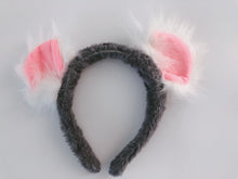 Women Children Bear Grey Koala Fluffy Pink Ear Party Hair head band Headband