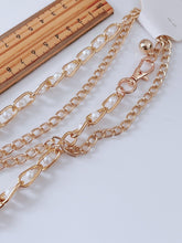 Women Lady Girls Pearl Slim Party Metallic Gold Chain Beads Dress Tassel Belt