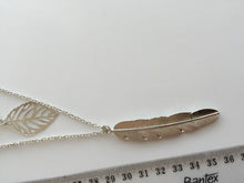 Fashion Women Girl Lady Bohemian Silver color leaf 3 Layers Necklace Pendant