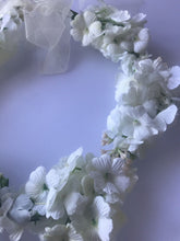 Women wedding Beige Cream White flower bridal Hair Headband Crown Garland Wreath