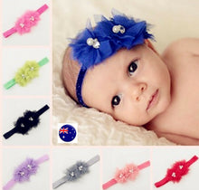 Girls Kid Baby Shower Princess Party Lace Flower Elastic Hair Head Band headband