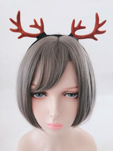 Women Girl Christmas Reindeer Deer Antler Costume Ear Party Hair Band headband