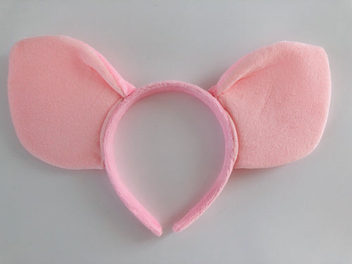 Women Girl Boy Children Pink Pig Big Ear Costume party hair head band Headband