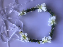 Women flower wedding Ivory White bride Party Hair Headband Crown Prop Garland
