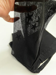 NEW Women Sexy Retro Black Star Galaxy Party Sheer Pantyhose Stockings Tights