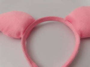Women Girl Boy Kids Children Pink Pig Ear Costume party hair head band Headband