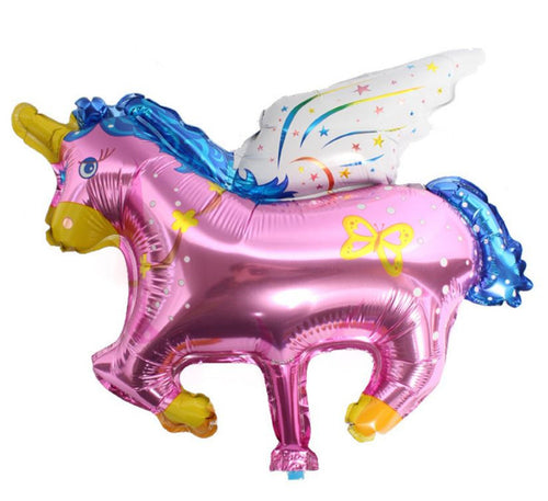 2x Girl Children Unicorn Pony Horse Birthday Party Foil Balloons Hanging decor