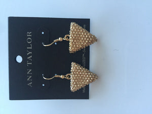 Women Vintage Retro Gold Color Triangle Fashion party Earrings Ear Hook Drop
