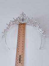 Women Heart Silver Rhinestone Crystal Bride Party Hair Princess Crown Tiara