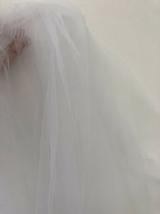 Women Pure white Bride Wedding Embroidery 2 layers Wedding Hair head Veil COMB