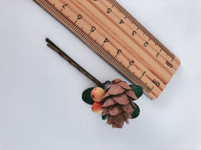 Women Lady Girl Woodland Rustic Pine nut Fairy leaf hair accessory Pin Clip