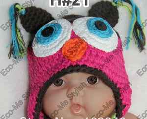 Baby Infant knitted beanie crochet New Born Beanie headband Hat newborn crochet