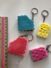 2 Slow rising Scent Biscuit Cookie Squishie Squish Keyring Squeeze toy Strap