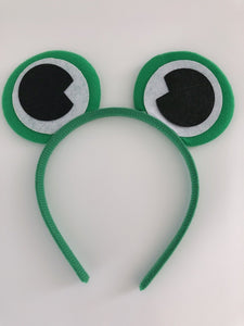 Adult Girl Boy Kids Children Green Frog Party Costume hair head headband band