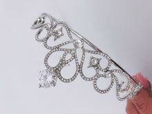 Women Rhinestone Crystal Wedding Bride Party Heart Hair Headband Crown Tiara