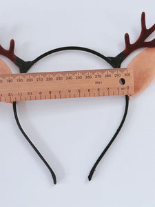 Women Girls Christmas Reindeer Deer Ears Antler Elf Costume Party Hair headband