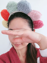 Women Girl Rainbow colorful Sun Halo Party Fluffy Ear Hair Head Band Headband
