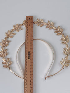 Women Gold Moon Celestial Gold Leaf Costume Party Hair Band headband Hoop Crown