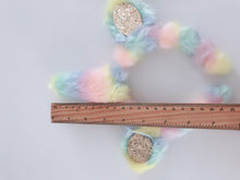 Womens Girl Fluffy Rainbow Unicorn Horn Costume Ear Party Hair band headband