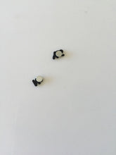 YES NO Fake No Need Piercing Ear Holes MAGNETIC Black Earrings Novelty Gift