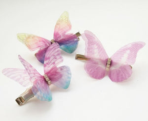 3x Women Girl Kids Boho Bohemian Party Butterfly Fairy Hair Clip Claw accessory