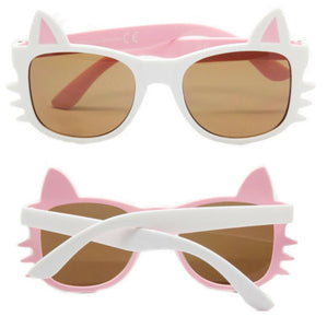 Children Kid Girl 400 UV Protect Cat Kitty Shape Cute eye sunglasses 5-12 Year