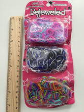 2000 Girl Navy colorful rainbow Latex Hair Ponytail Elastic braid Band holder