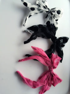 Women Lady Girl Kids Children Retro Dots Lace wire Party Bow Hair Head Band PROP