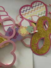 Girl Kids Unicorn pony rainbow Birthday Party Selfie Photo Booth Prop Game Signs