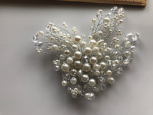 Women Party Prom dance headpiece Bride wedding Pearl Comb hair Head accessory