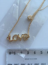 Women Lady Girl Gold Plated LOVE letter Heart 2 layer Necklace Pendant Gift her