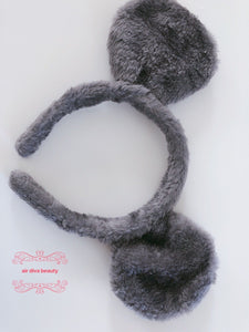 Women Children Bear Grey Mouse Koala Round Ear Party Hair head band Headband