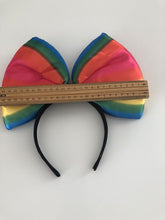 Women Girl Rainbow colorful middle BIG Bow Party Hair Head Band Headband Crown