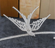 Girls Kids Crystal Bird Swallow Hair Forehead Prom Party Headband Crown tiara