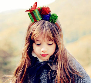 Lady Girls Child Boxing Gift Novelty box Christmas Party hair headband Band PROP