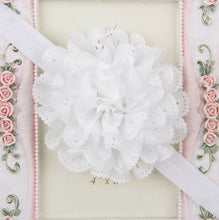 Baby Infant Kids Child Girl Christening Shower Lace Flower Hair Head band Prop