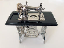 Miniature Mini Doll Metallic Sewing machine Decoration Furniture Collection