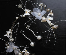 Women Lady White Lace Butterfly Fascinator Headband Hair Piece