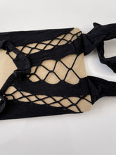 Women Foreplay Fish NET Sexy Open crotch Night Striped Bodysuit Body Stockings