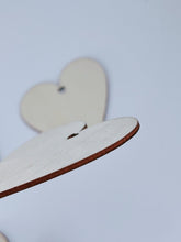 AU 5x Natural Wooden LOVE Heart Craft Gift Hanging Tag Novelty Gift Wrap Favor