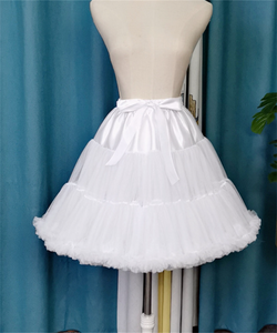  Teen Girl White Tutu Lace Party Dress Skirt petticoat