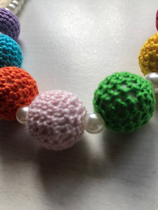 Kids Girls Children Princess Colorful Beads Ball Birthday Party Dress Necklace
